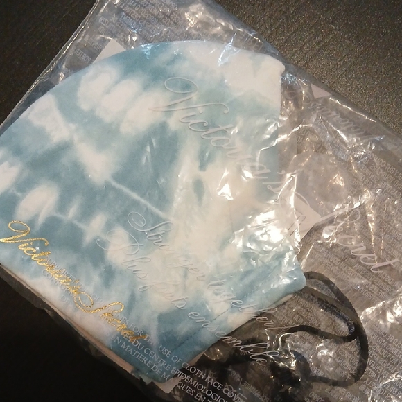 Victoria's Secret Blue and White Tie-Dye Mask - Picture 2 of 7